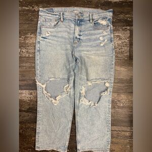 American Eagle Outfitters Light Blue Distressed Jeans